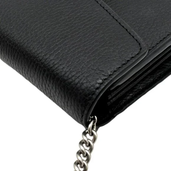 GUCCI  Dionysus Leather Crossbody Bag Black - Picture 5 of 13